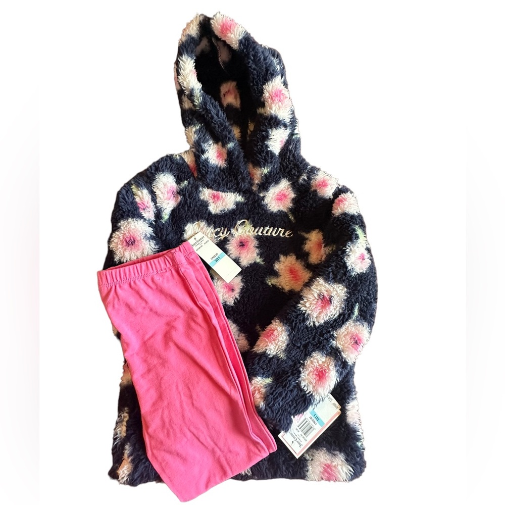 Juicy Couture Girls’ 2 Piece Sweatshirt Set